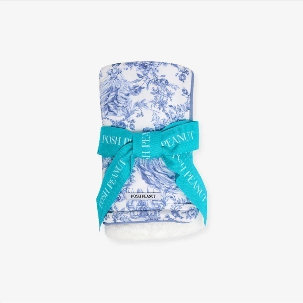 Posh peanut briar mini plush blanket NWT